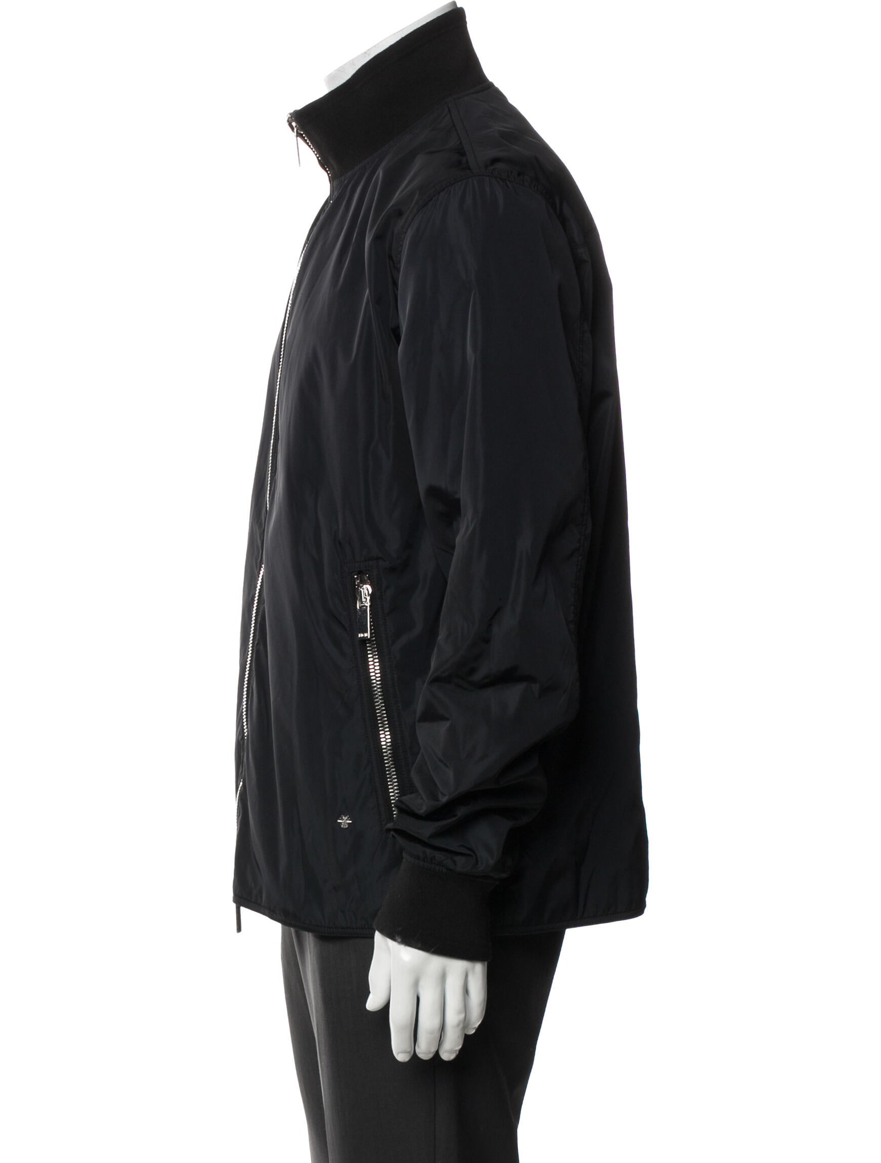 DIOR MEN 2018 Bee Embellished Bomber Windbreaker