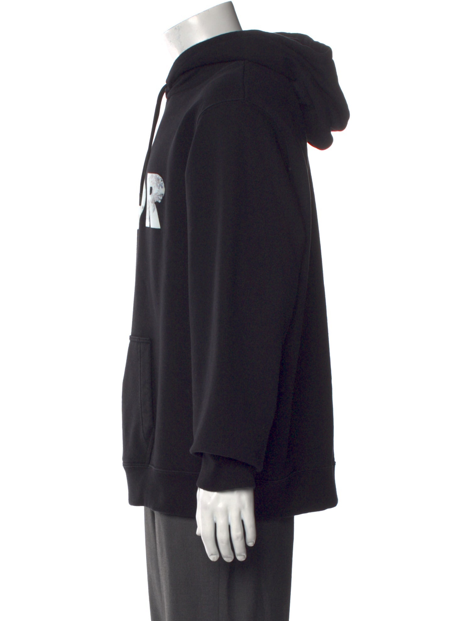 DIOR MEN Signature Logo Graphic Print Hoodie