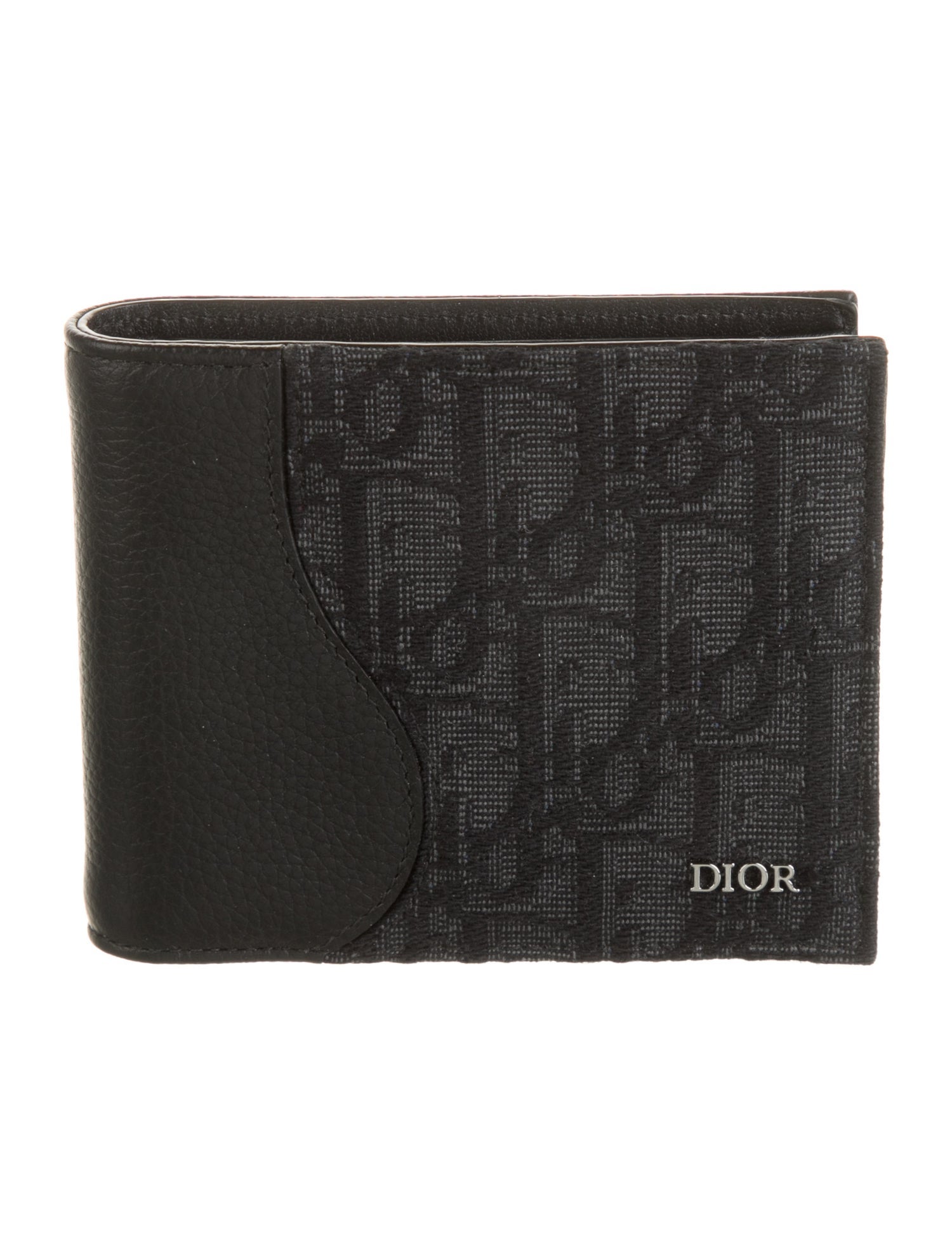 DIOR MEN Leather Printed Bifold Wallet w/ Tags