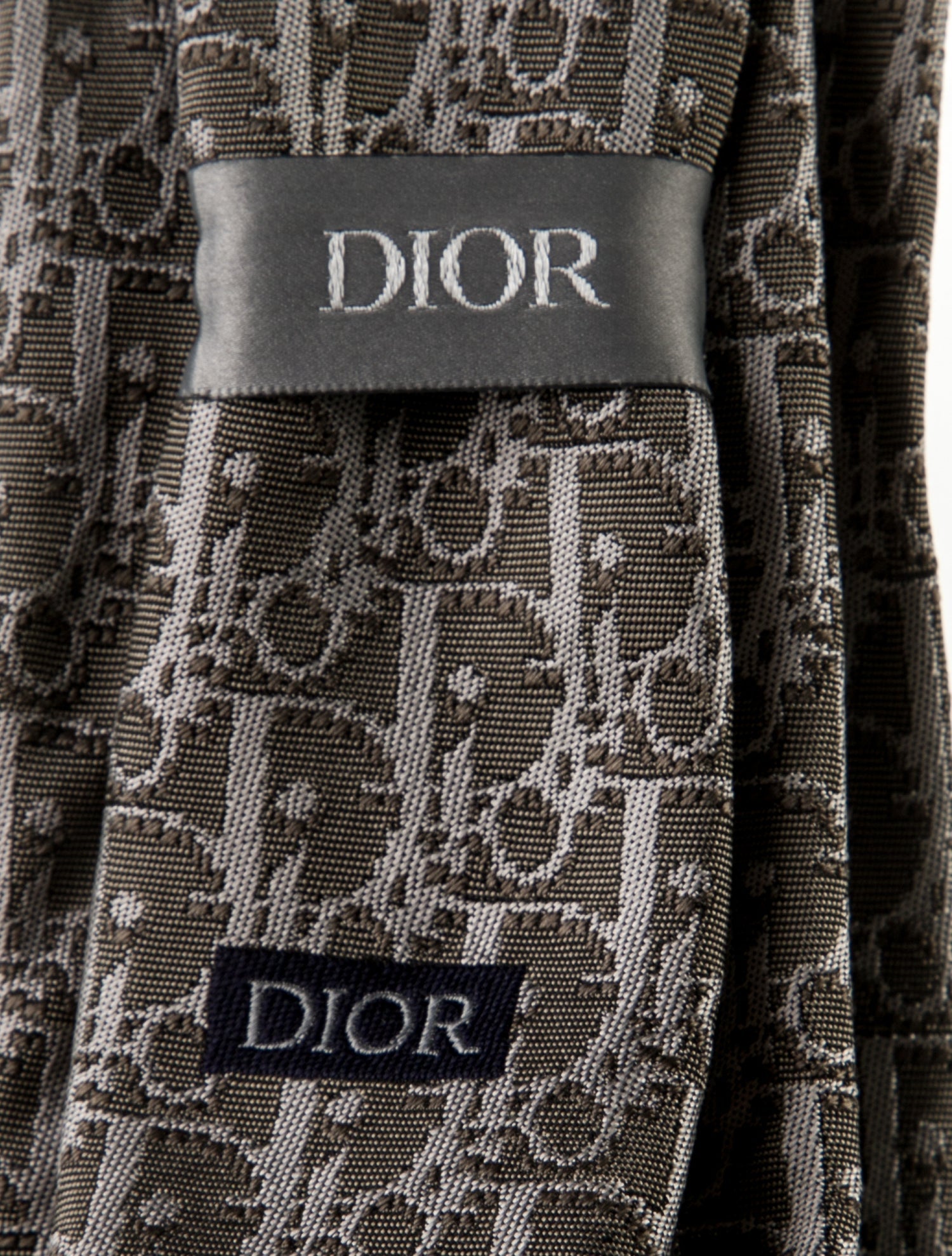 DIOR MEN Silk Oblique Jacquard Tie