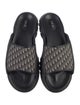 DIOR MEN Oblique Jacquard Canvas Slides