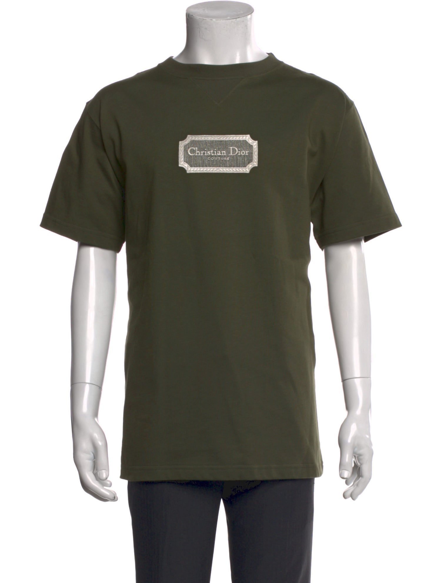 DIOR MEN Graphic Print Crew Neck T-Shirt