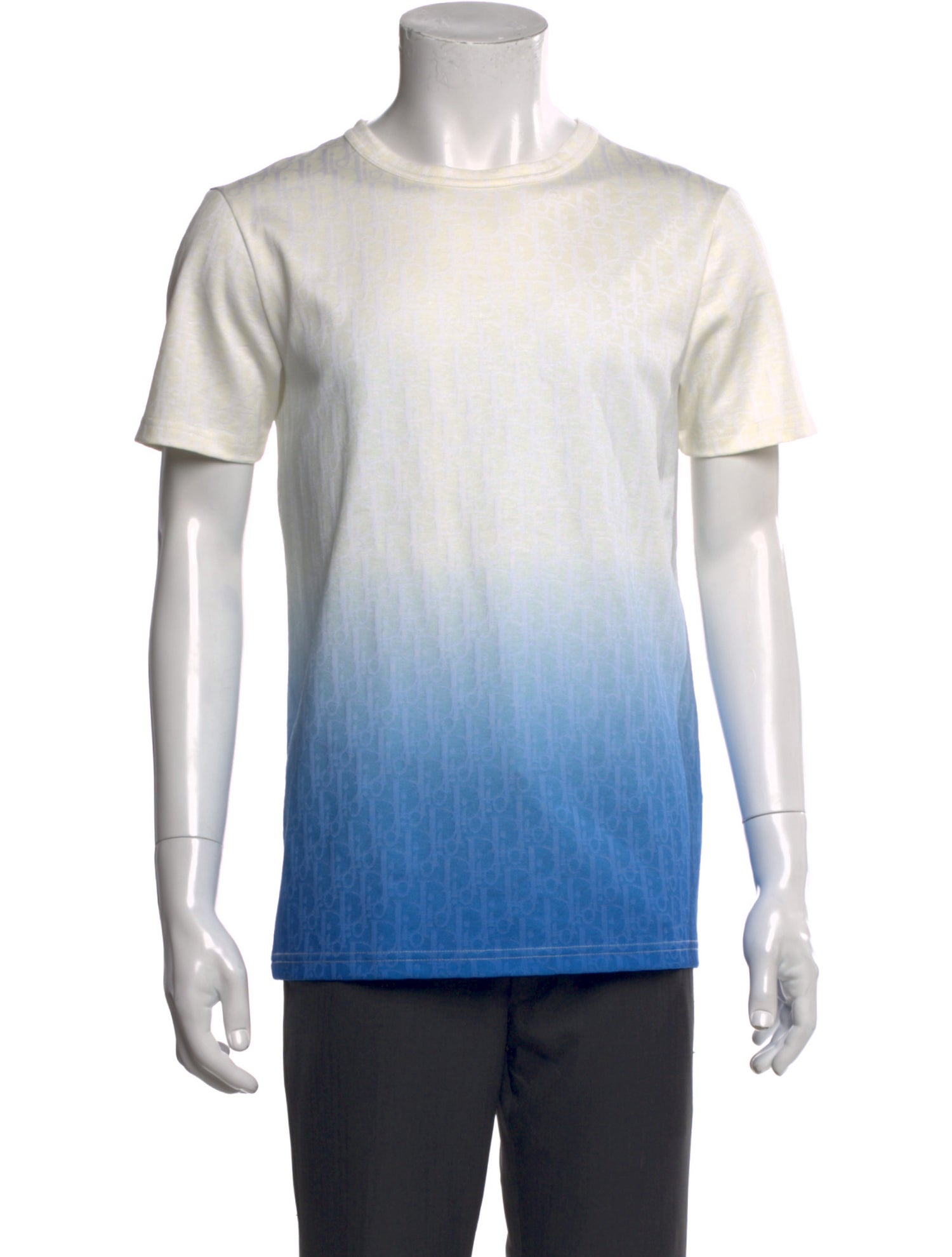 DIOR MEN Oblique Jacquard Crew Neck T-Shirt