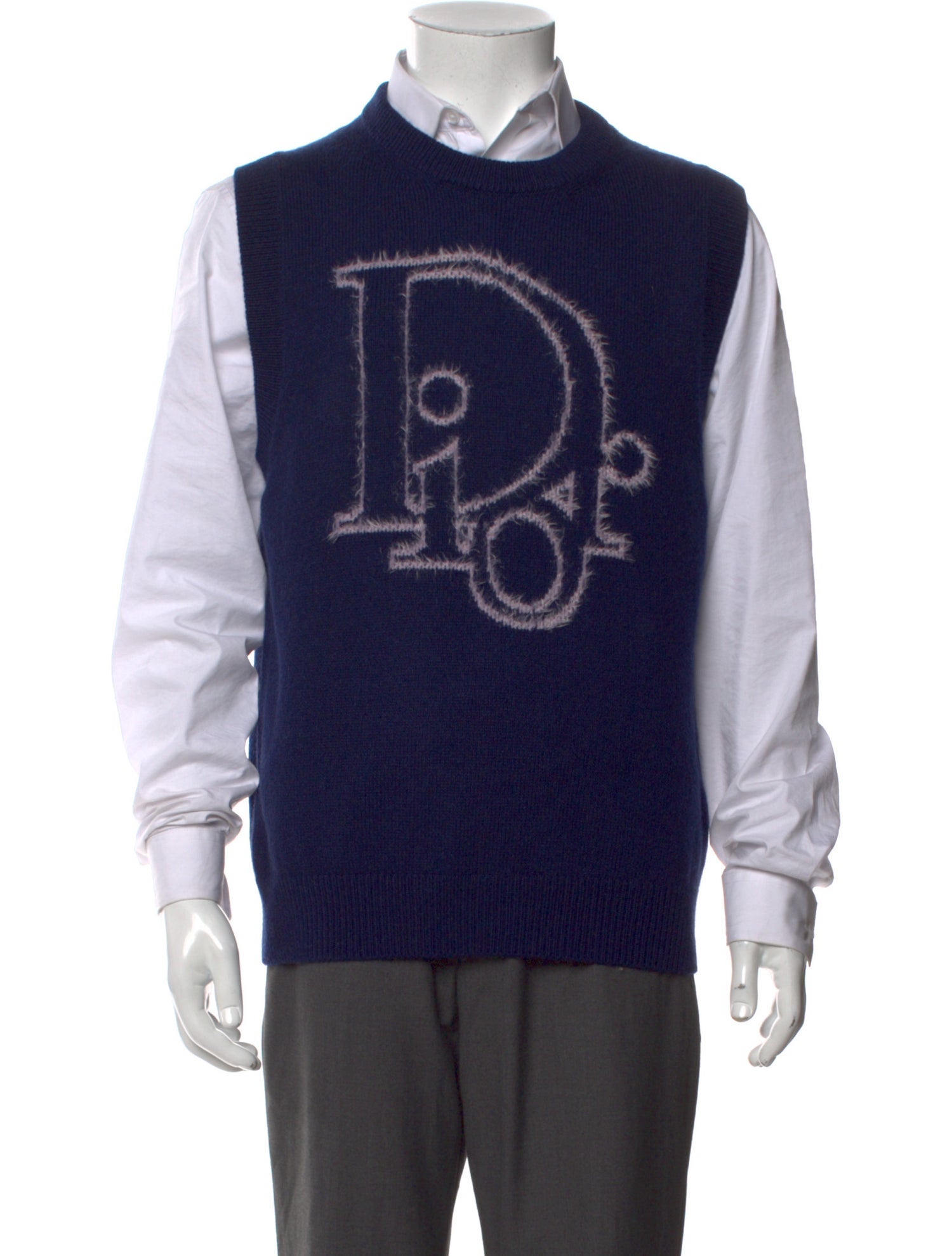 DIOR MEN 2023 Signature Logo Sweater Vest