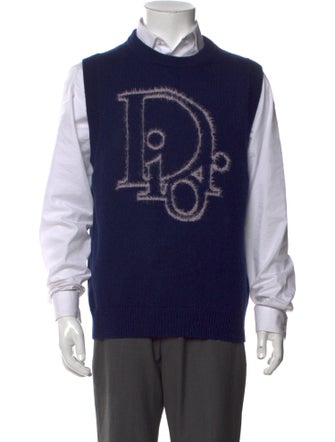 DIOR MEN 2023 Signature Logo Sweater Vest