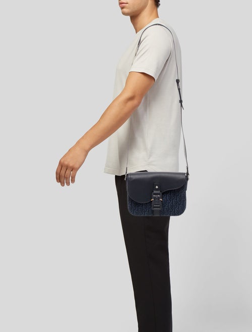 DIOR MEN Jacquard Crossbody Bag 2024