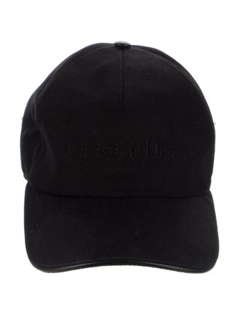 DIOR MEN Canvas Logo Baseball Cap