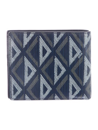 DIOR MEN 2023 CD Diamond Bifold Wallet