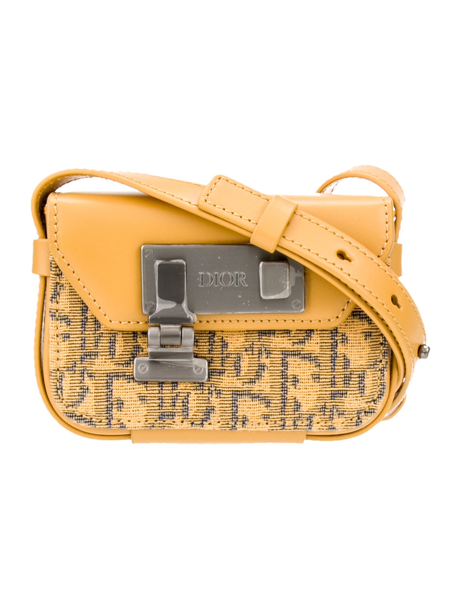 DIOR MEN Oblique Jacquard Messenger Bag Nano