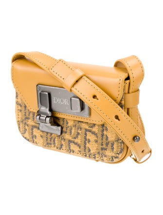 DIOR MEN Oblique Jacquard Messenger Bag Nano