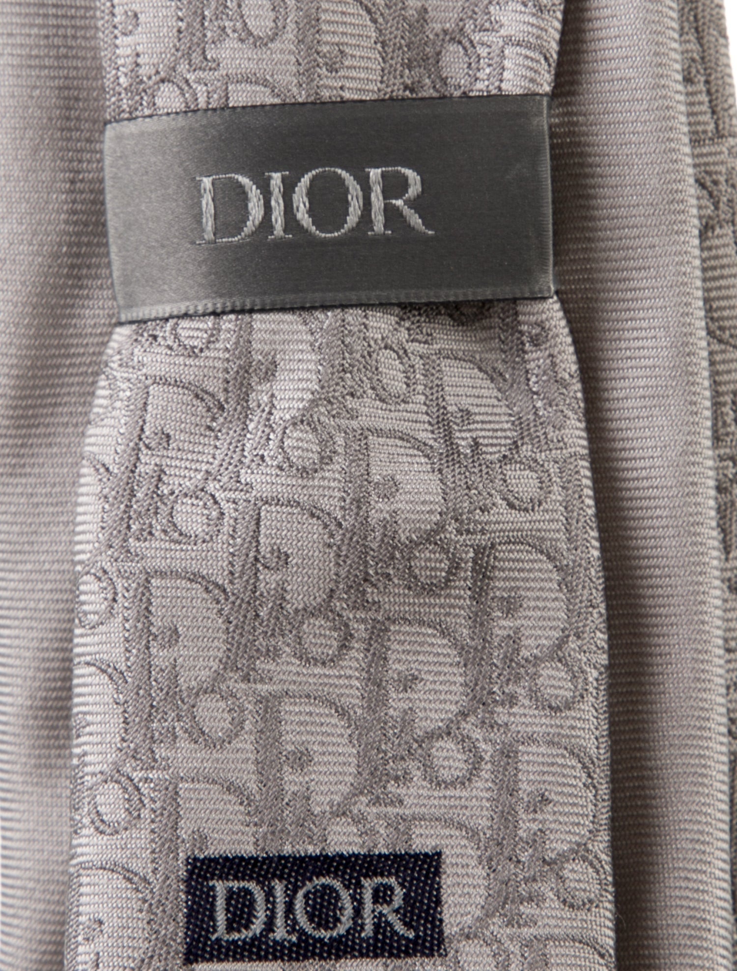 DIOR MEN Silk Oblique Jacquard Tie