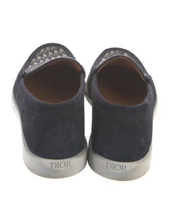 DIOR MEN Oblique Jacquard Suede Sneakers