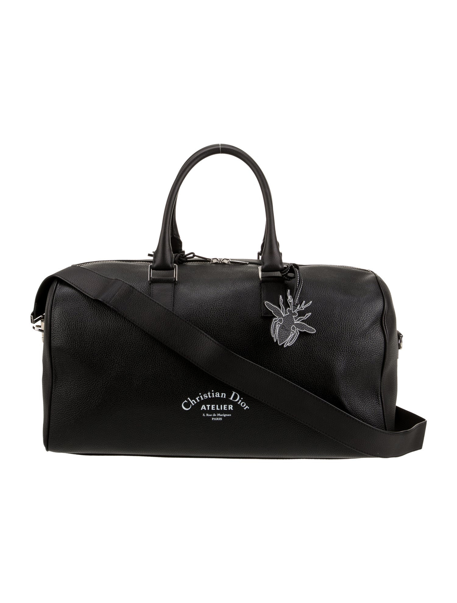 DIOR MEN Leather Weekender Bag