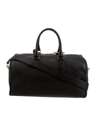 DIOR MEN Leather Weekender Bag