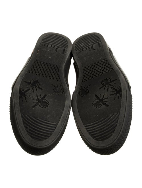 DIOR MEN Oblique Jacquard Leather Lace-Up Boots