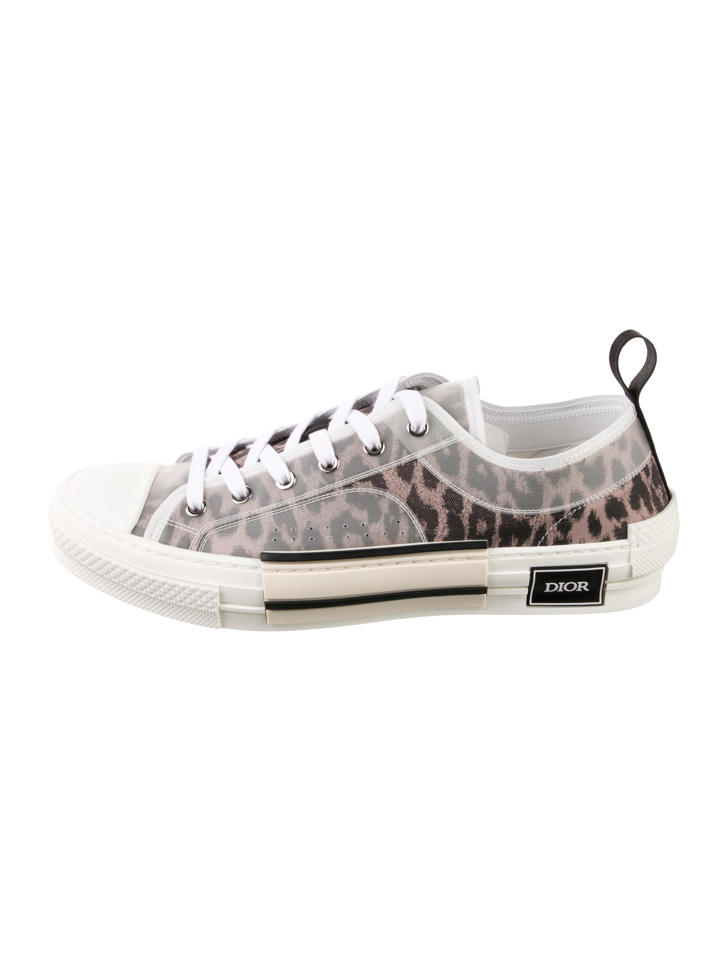 DIOR MEN B23 Leopard Print Sneakers w/ Tags