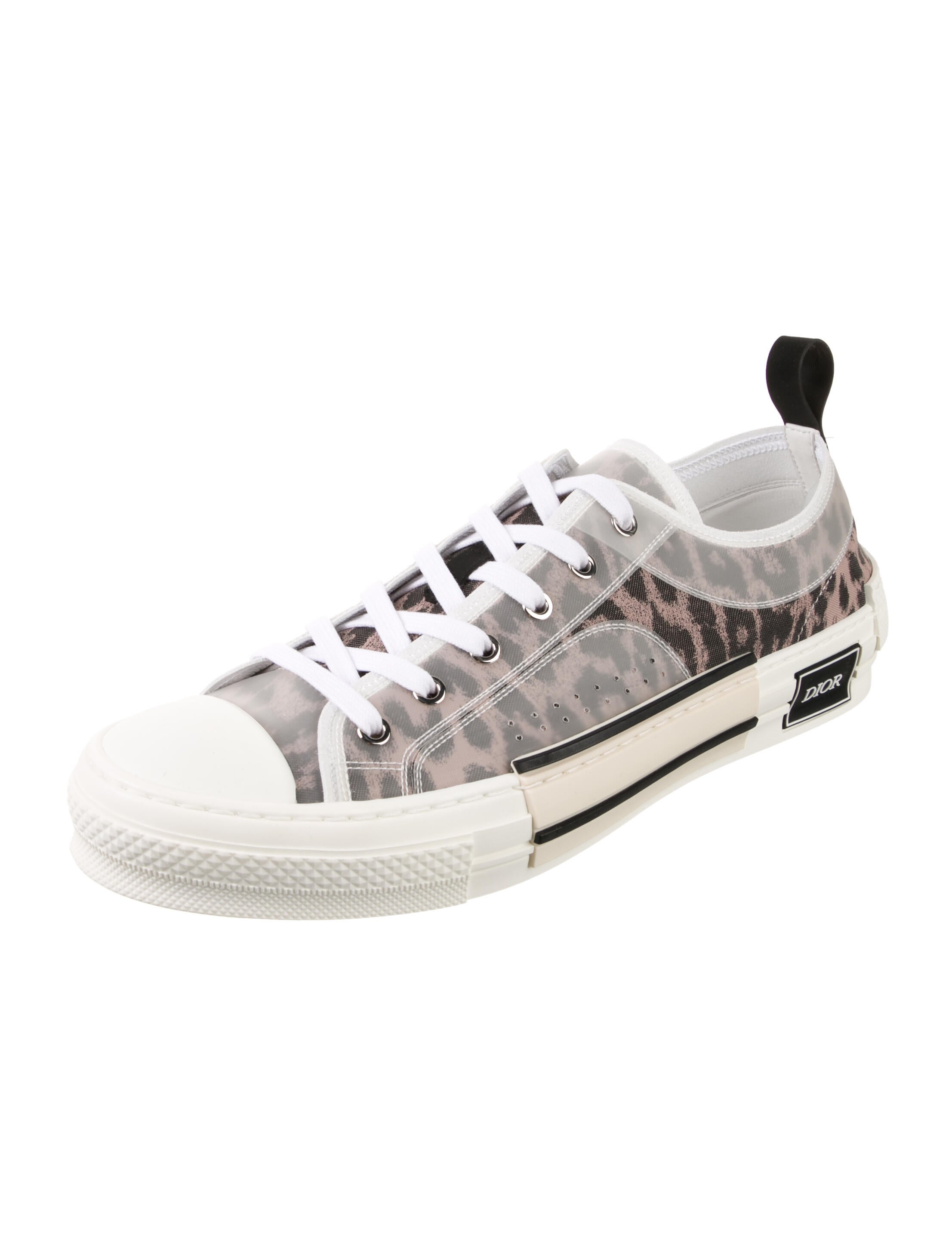 DIOR MEN B23 Leopard Print Sneakers w/ Tags