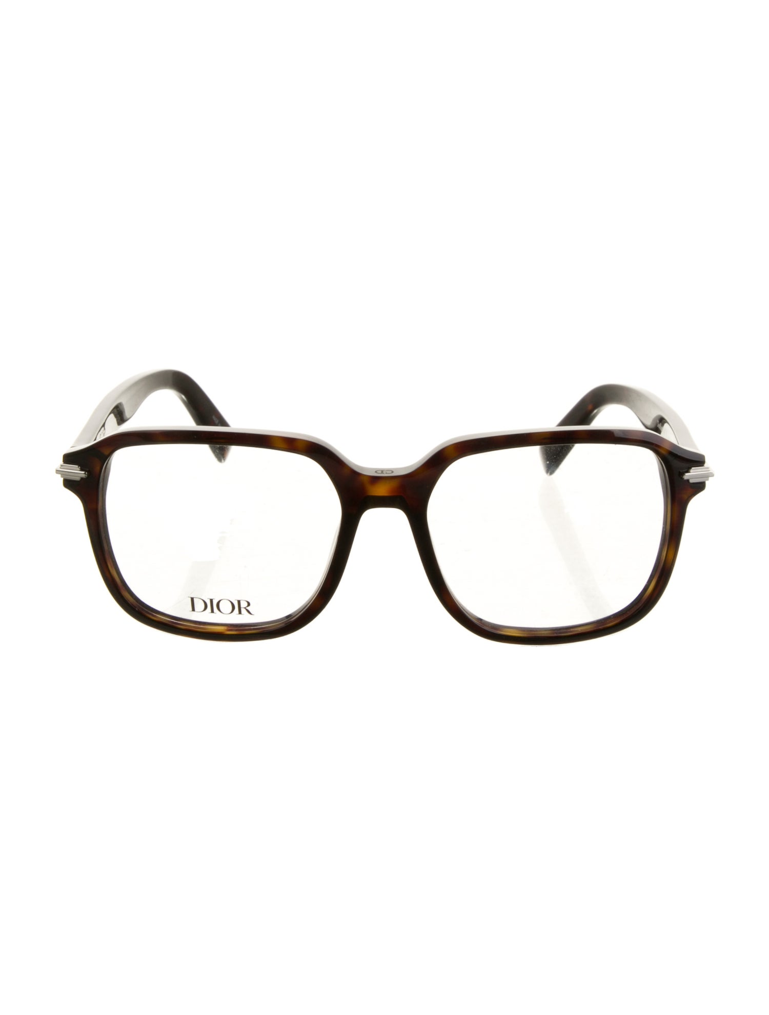 DIOR MEN Black Tie 223 Square Eyeglasses