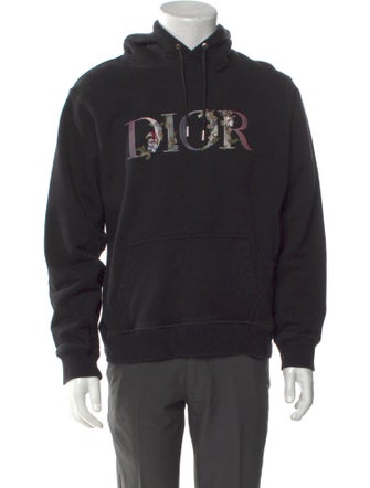 DIOR MEN Graphic Print Crew Neck Hoodie