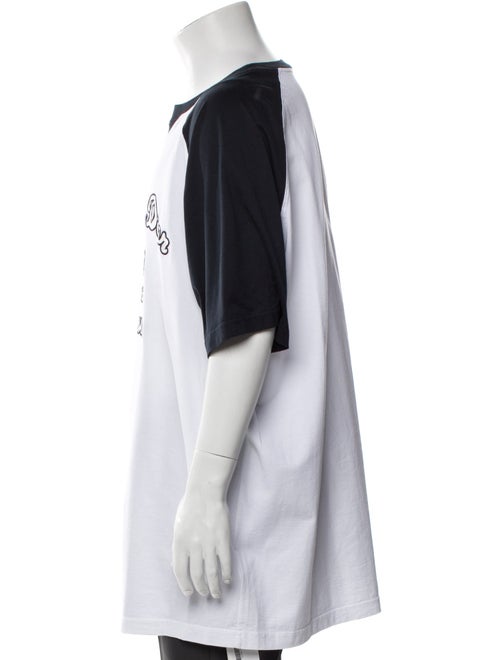 DIOR MEN Graphic Print Crew Neck T-Shirt