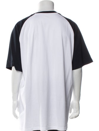 DIOR MEN Graphic Print Crew Neck T-Shirt