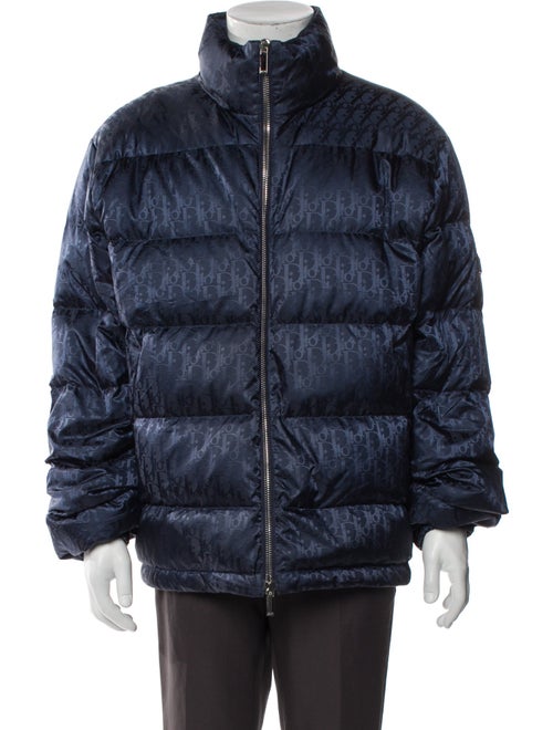 DIOR MEN Oblique Jacquard Puffer Coat