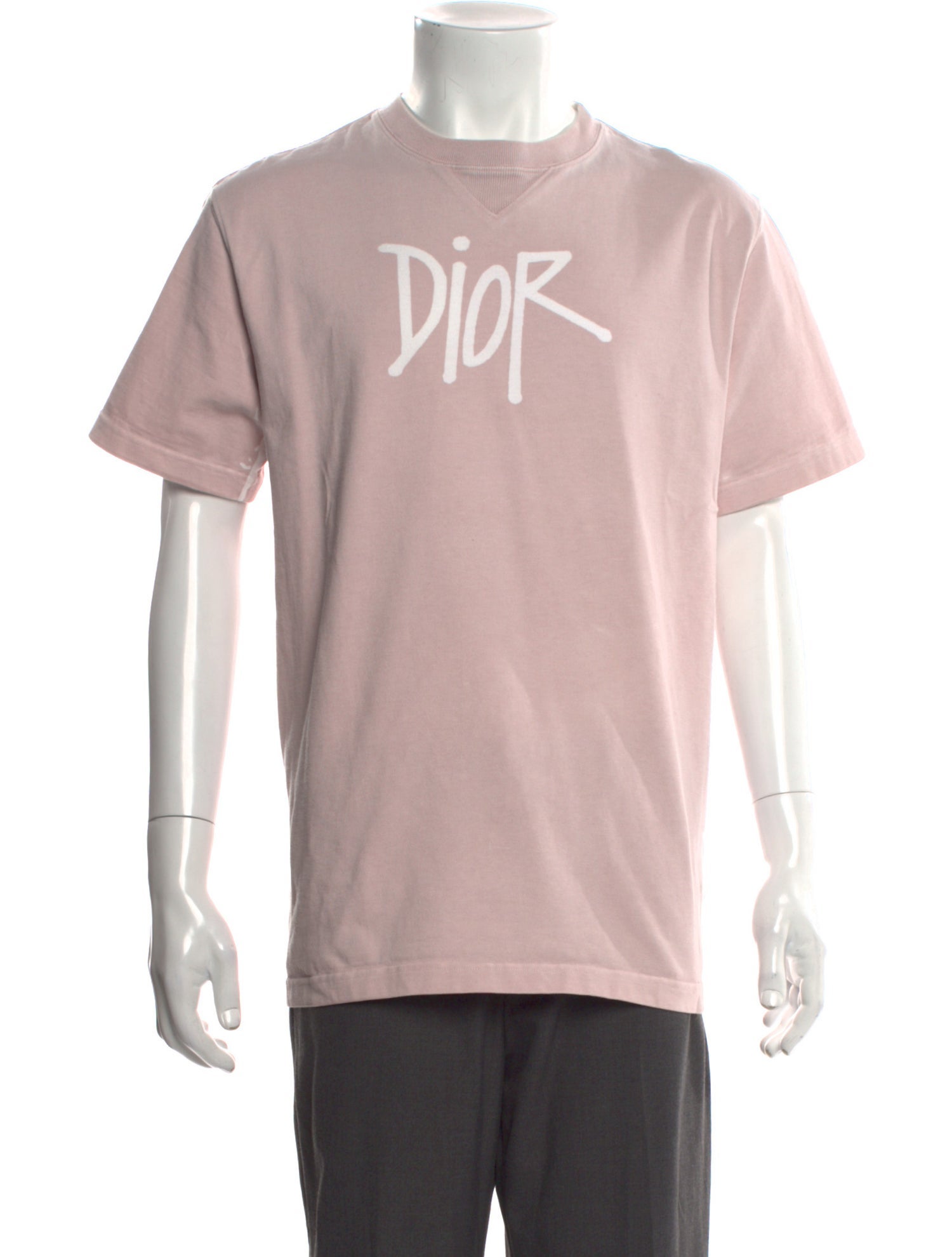 DIOR x Shawn Stussy Graphic Print Crew Neck T-Shirt