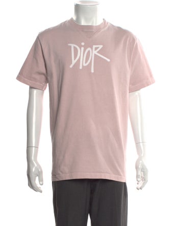 DIOR x Shawn Stussy Graphic Print Crew Neck T-Shirt