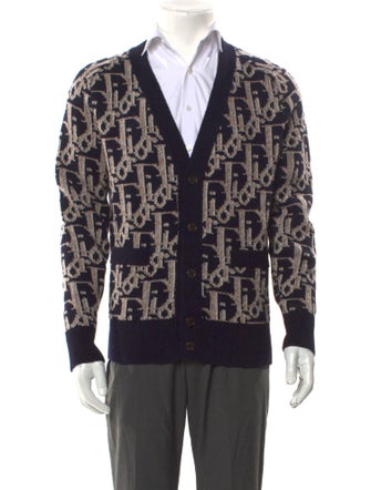 DIOR MEN 2023 Oblique Jacquard Cardigan