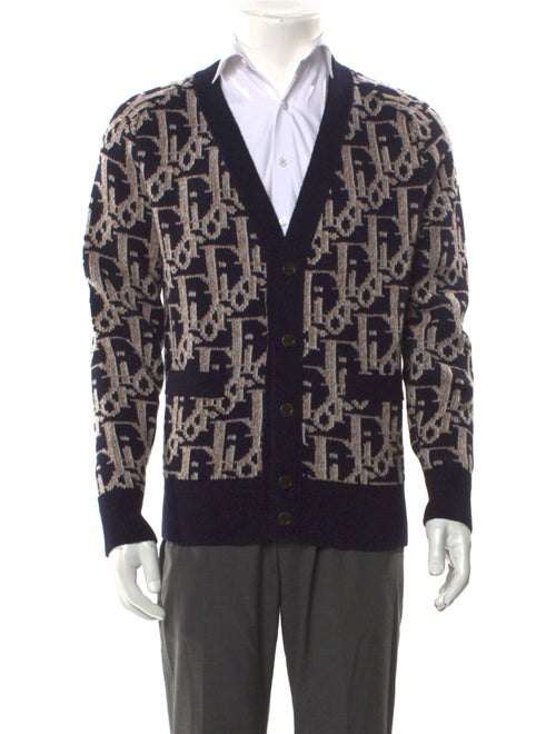 DIOR MEN 2023 Oblique Jacquard Cardigan