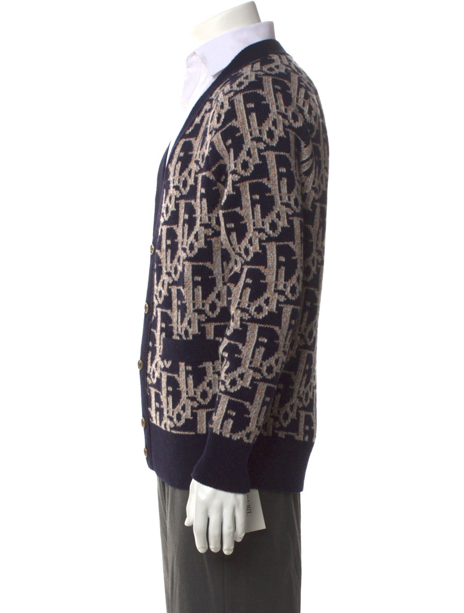 DIOR MEN 2023 Oblique Jacquard Cardigan