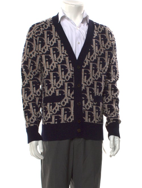 DIOR MEN 2022 Oblique Jacquard Cardigan