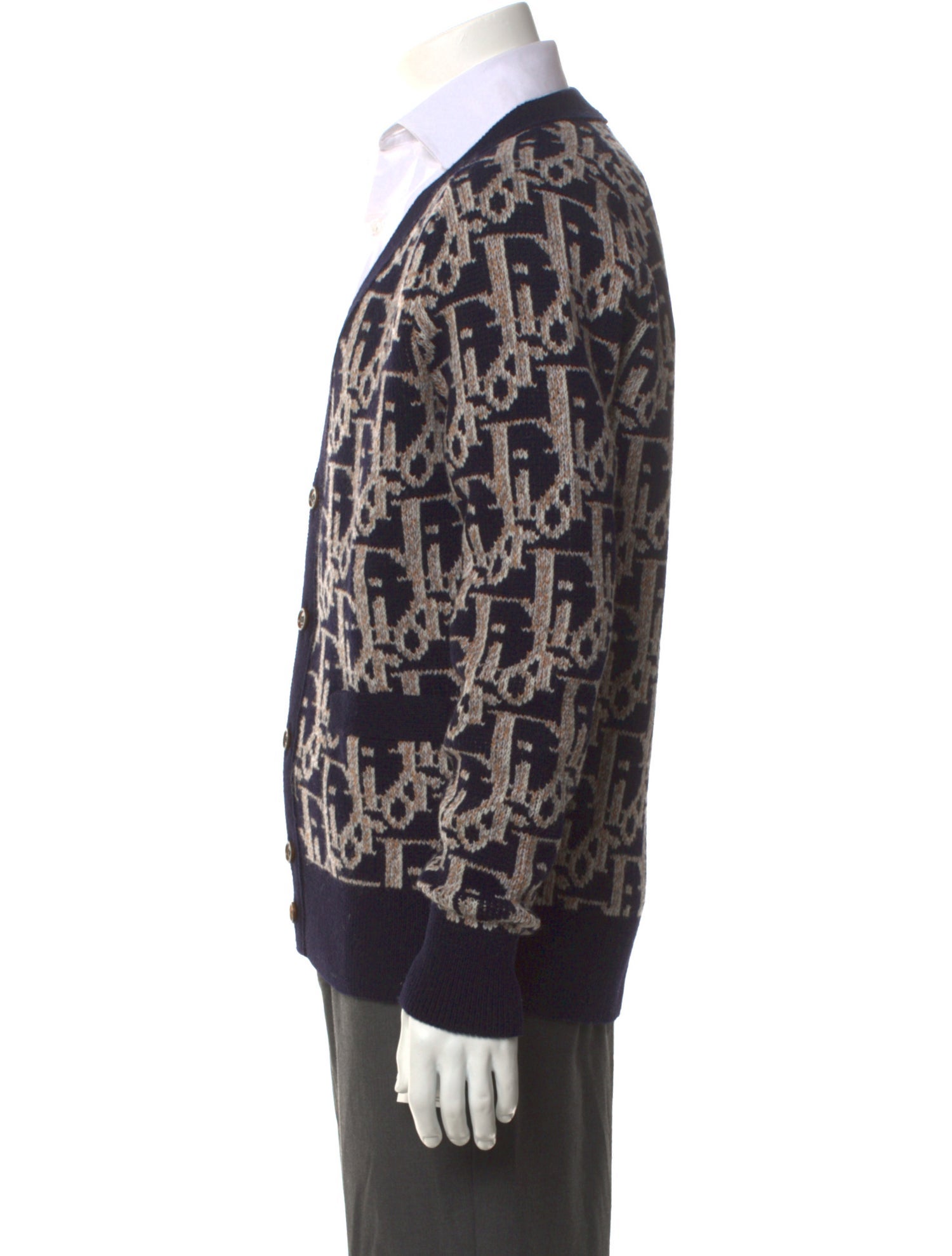 DIOR MEN 2022 Oblique Jacquard Cardigan