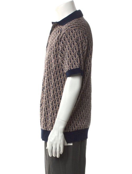 DIOR MEN 2022 Oblique Jacquard Polo Sweater