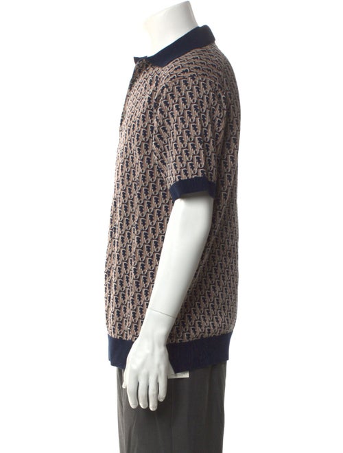 DIOR MEN 2022 Oblique Jacquard Polo Sweater