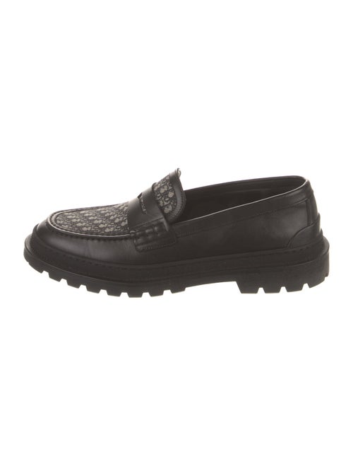 DIOR MEN Leather Printed Loafers