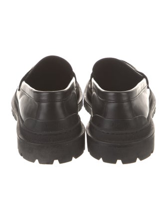 DIOR MEN Leather Printed Loafers