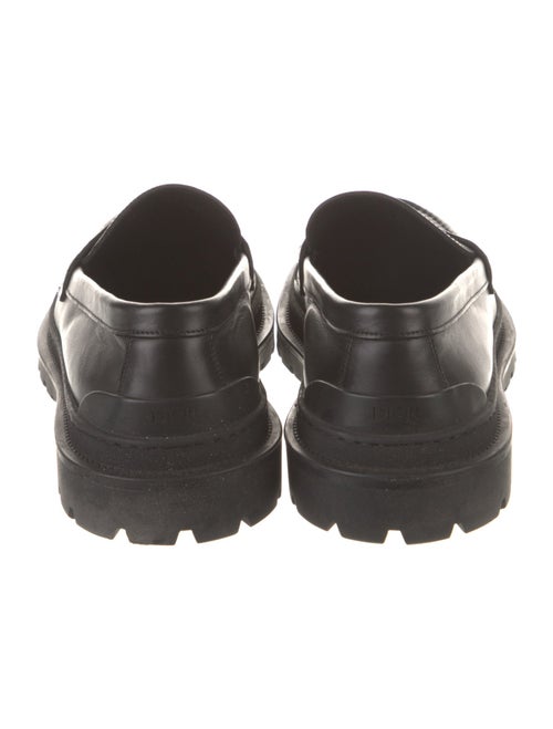 DIOR MEN Leather Printed Loafers