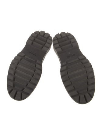 DIOR MEN Leather Printed Loafers