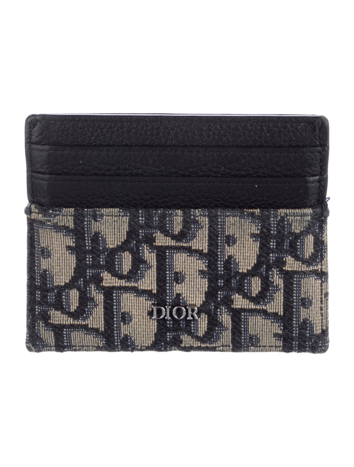 DIOR MEN 2021 Oblique Jacquard Card Holder