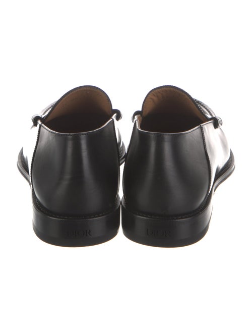 DIOR MEN Oblique Jacquard Leather Dress Loafers