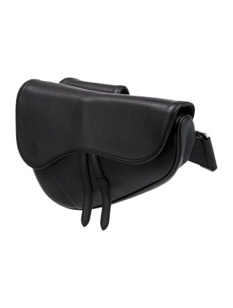 DIOR MEN Leather Saddle Bag