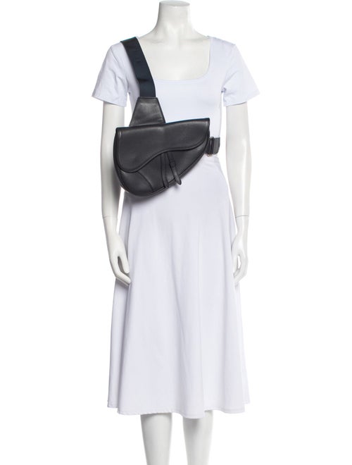 DIOR MEN Leather Saddle Bag