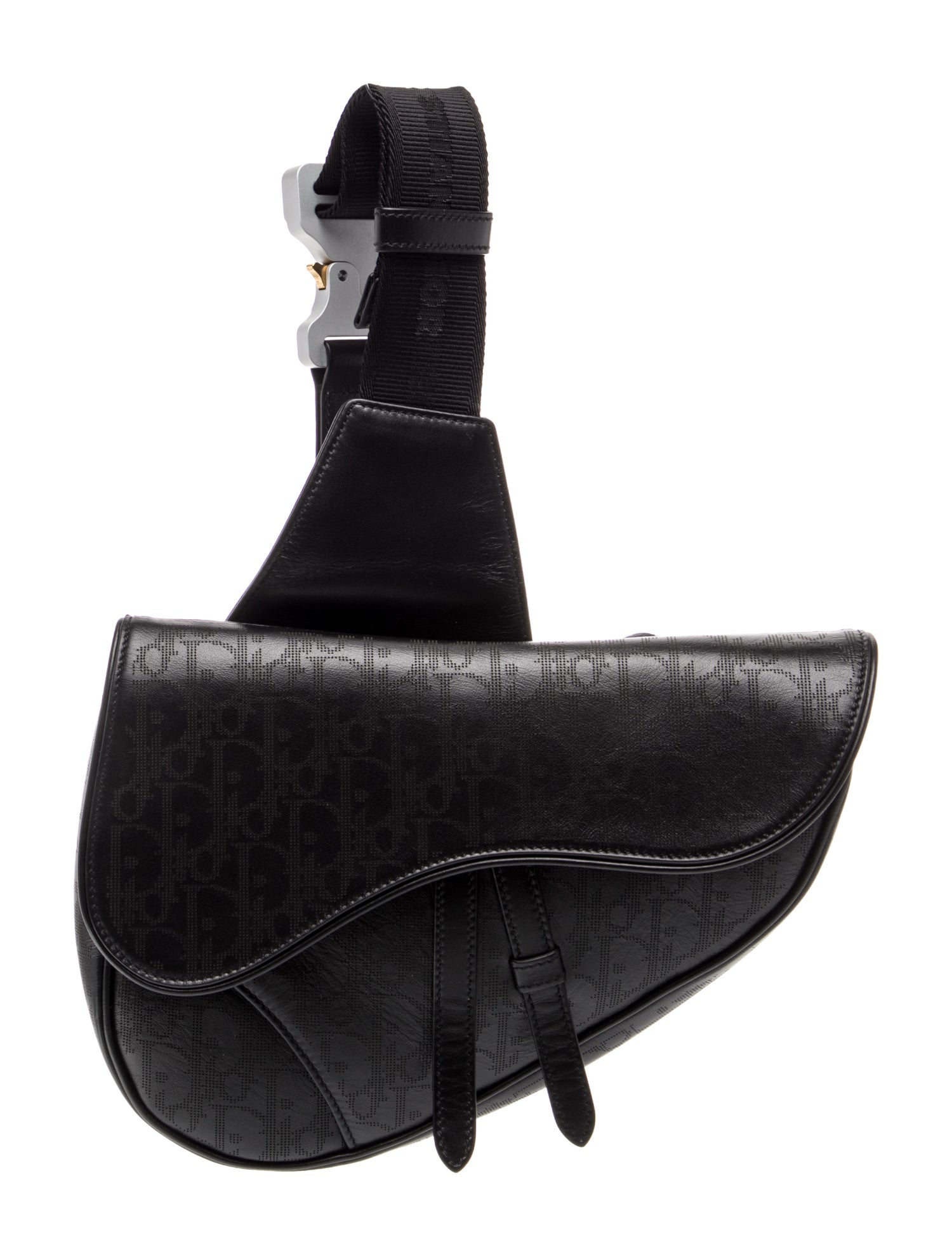 DIOR MEN Oblique Jacquard Galaxy Saddle Bag 2022