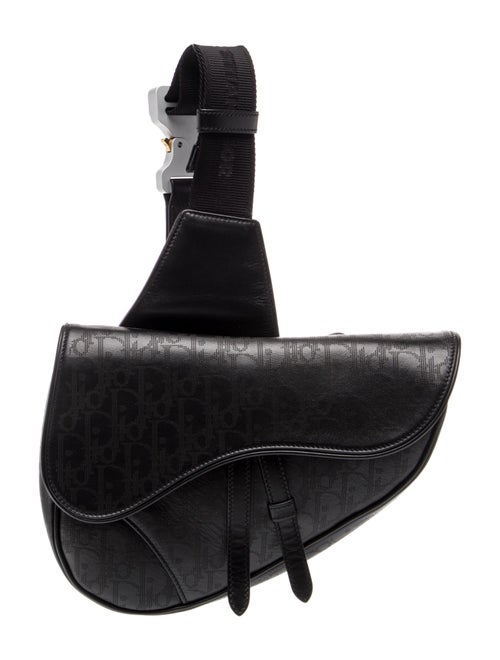 DIOR MEN Oblique Jacquard Galaxy Saddle Bag 2022