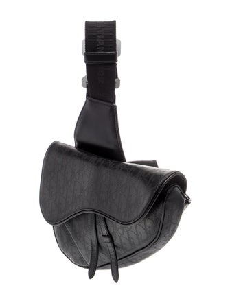 DIOR MEN Oblique Jacquard Galaxy Saddle Bag 2022