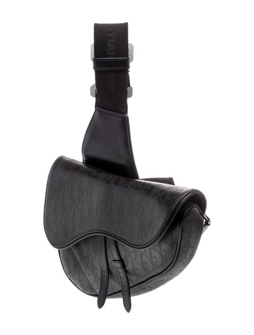 DIOR MEN Oblique Jacquard Galaxy Saddle Bag 2022