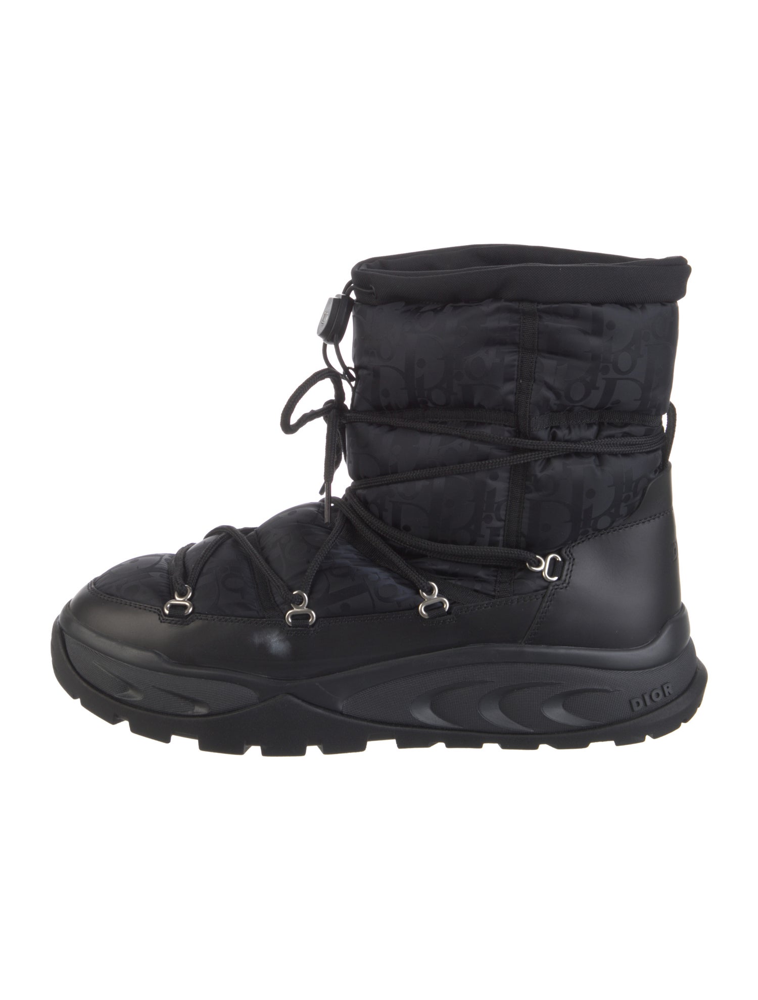 DIOR MEN Oblique Jacquard Nylon Boots