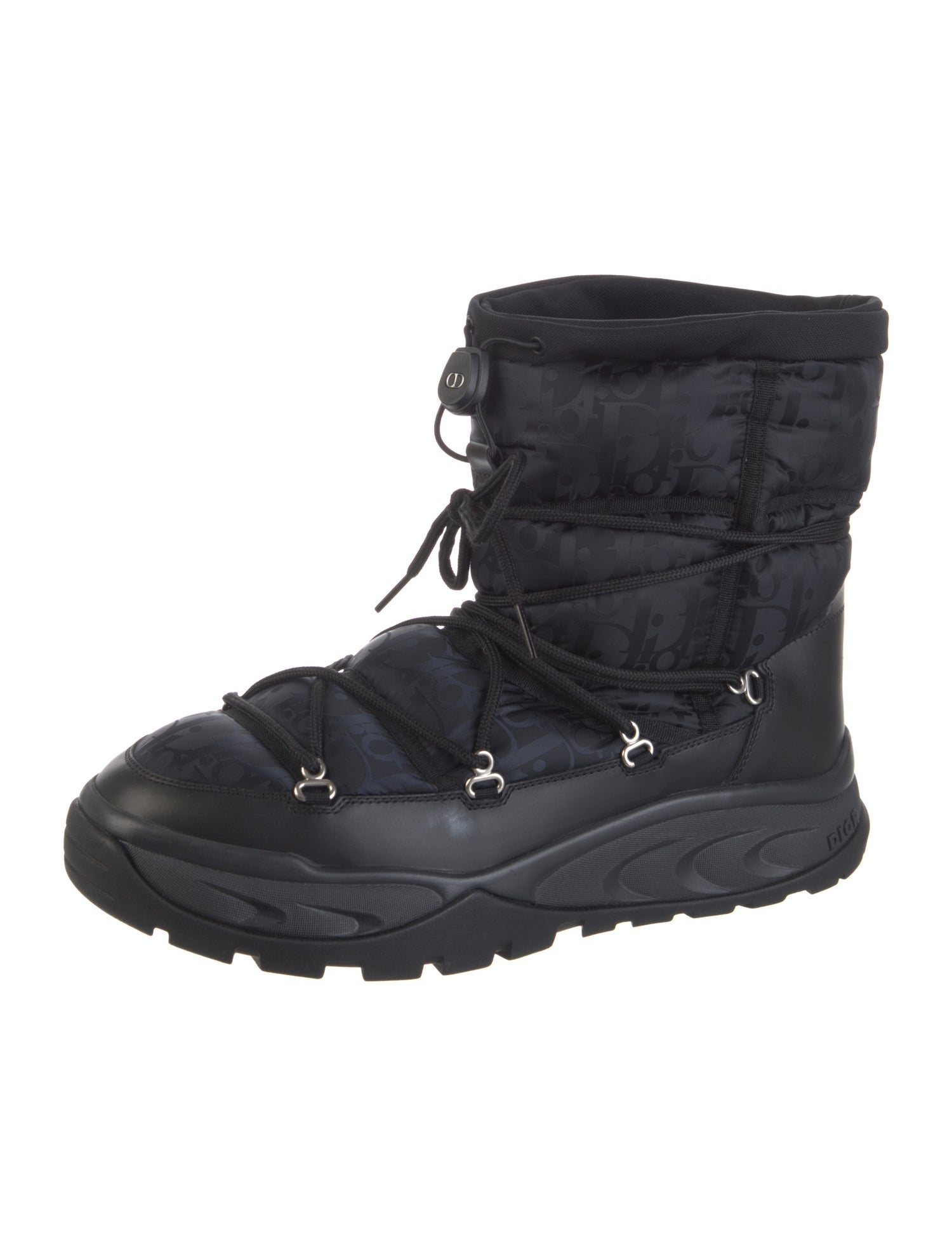 DIOR MEN Oblique Jacquard Nylon Boots