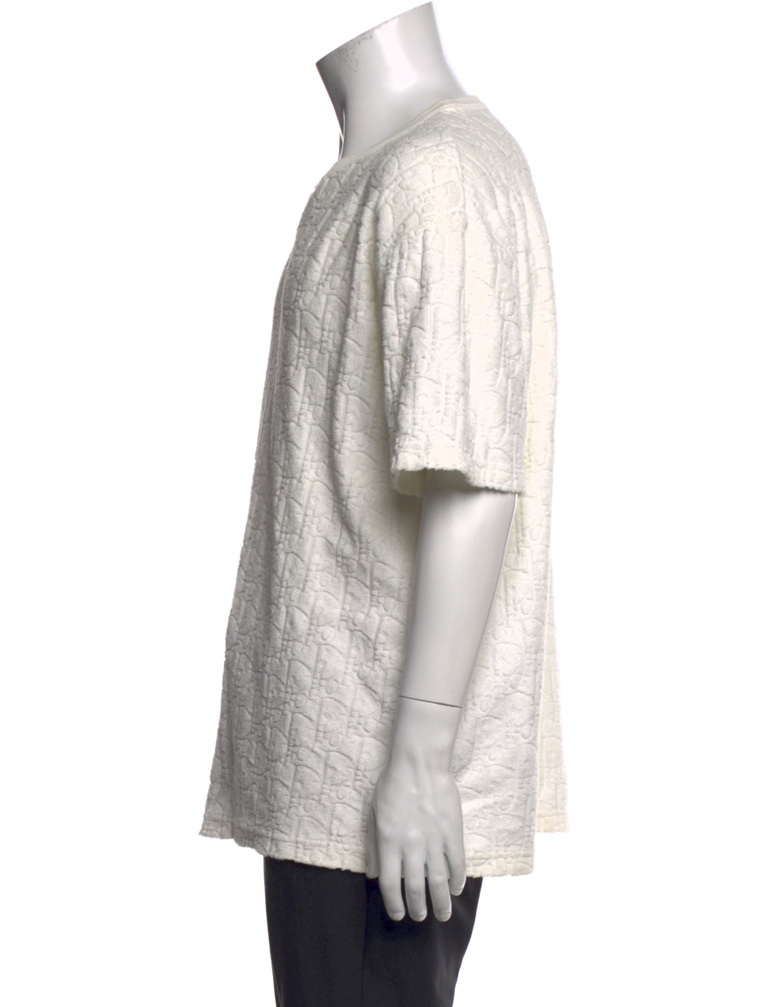 DIOR MEN Oblique Jacquard Crew Neck T-Shirt